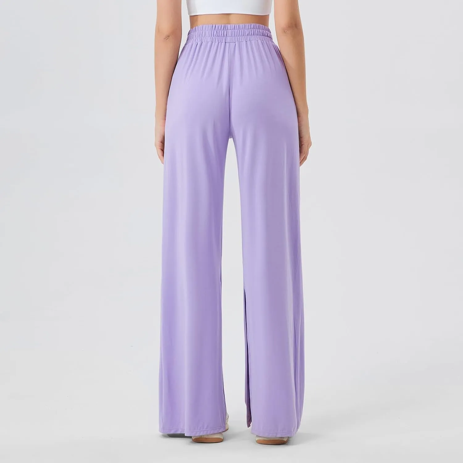Women's Sweatpants Wide Leg Thermal Winter Warm Workout 2025 Trendy Casual Baggy Lounge Sweat Pants with Pockets