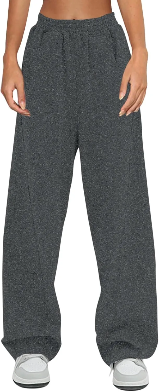 Womens Sweatpants with Pockets Lightweight Pants Cute y2k Clothing Jogger Casual Comfy Running Workout Lounge Plus