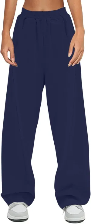 Womens Sweatpants with Pockets Lightweight Pants Cute y2k Clothing Jogger Casual Comfy Running Workout Lounge Plus