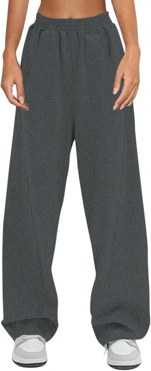 Womens Sweatpants with Pockets Lightweight Pants Cute y2k Clothing Jogger Casual Comfy Running Workout Lounge Plus