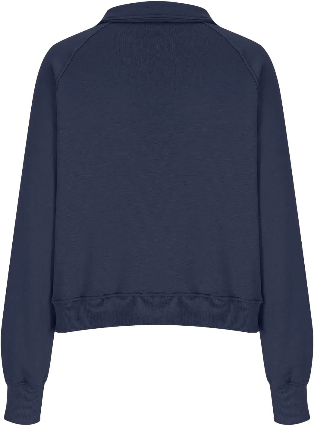Womens Sweatshirts Half Zip Cropped Pullover Tops Quarter Zipper Tunics Fall Outfits Clothes Thumb Hole