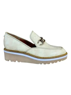 Sport Casual Fair Spot Women's Tabitha Wedge Loafers In Oyster