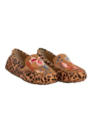 Women's Taline Leopard Mocassin In Multi Minimal Look Calm Look