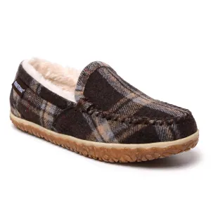 Air Step Bold Sprint Women's Tempe Hardsole Moccasin In Chocolate Plaid