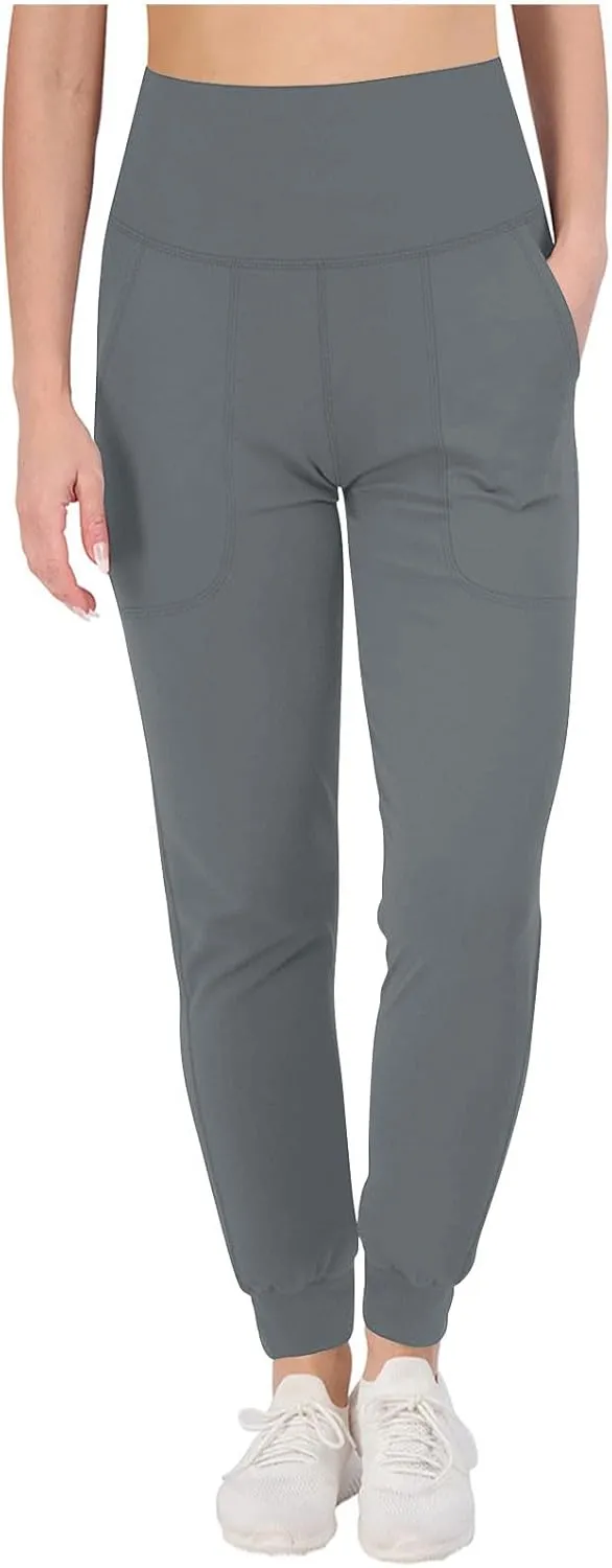 Womens Thick Jogger Pants Fleece Lined Warm Sweatpants Winter High Waisted Thermal Hiking Pants Sport Lounge Pants