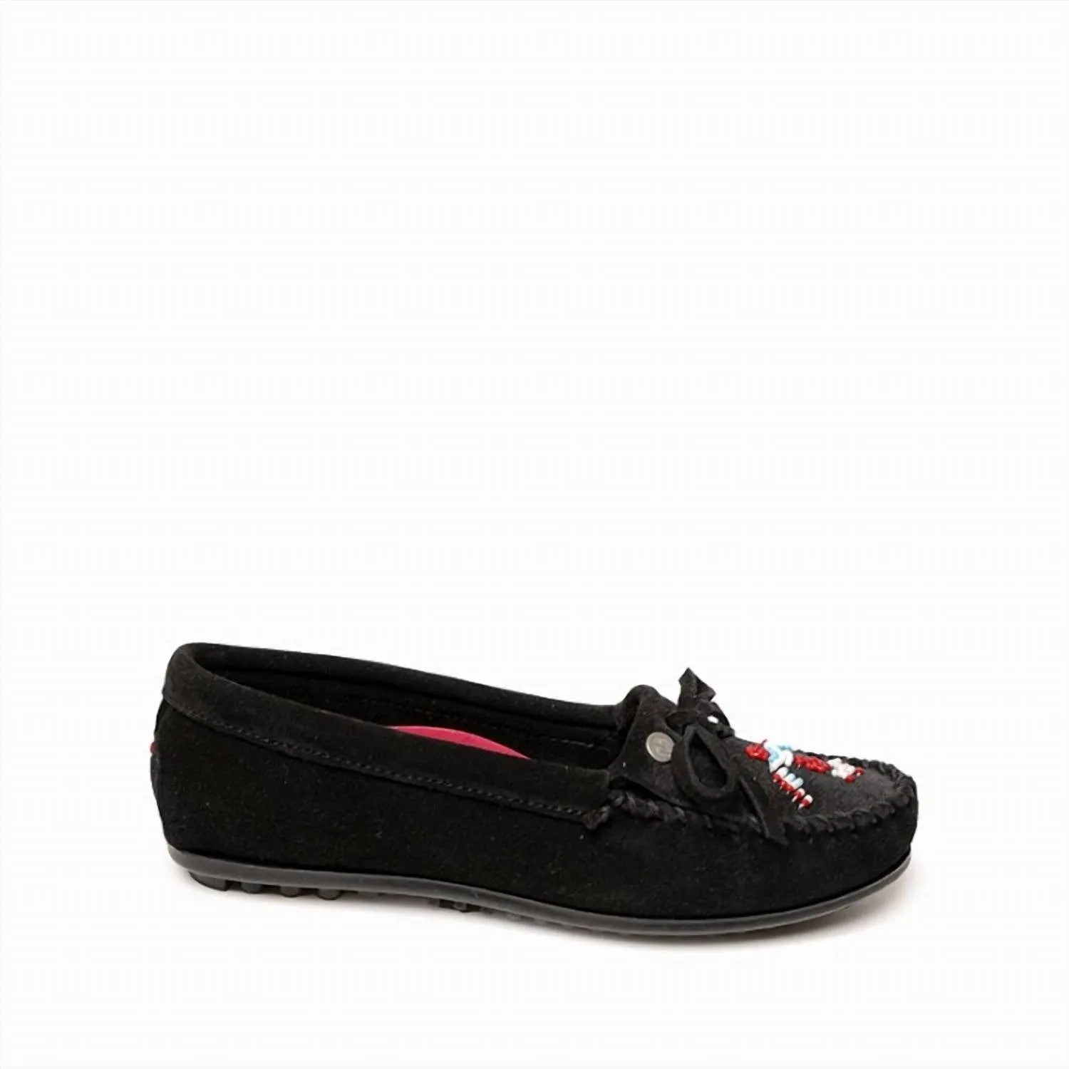Women's Thunderbird Moccasin In Black Suede Street Breeze Stone Lane