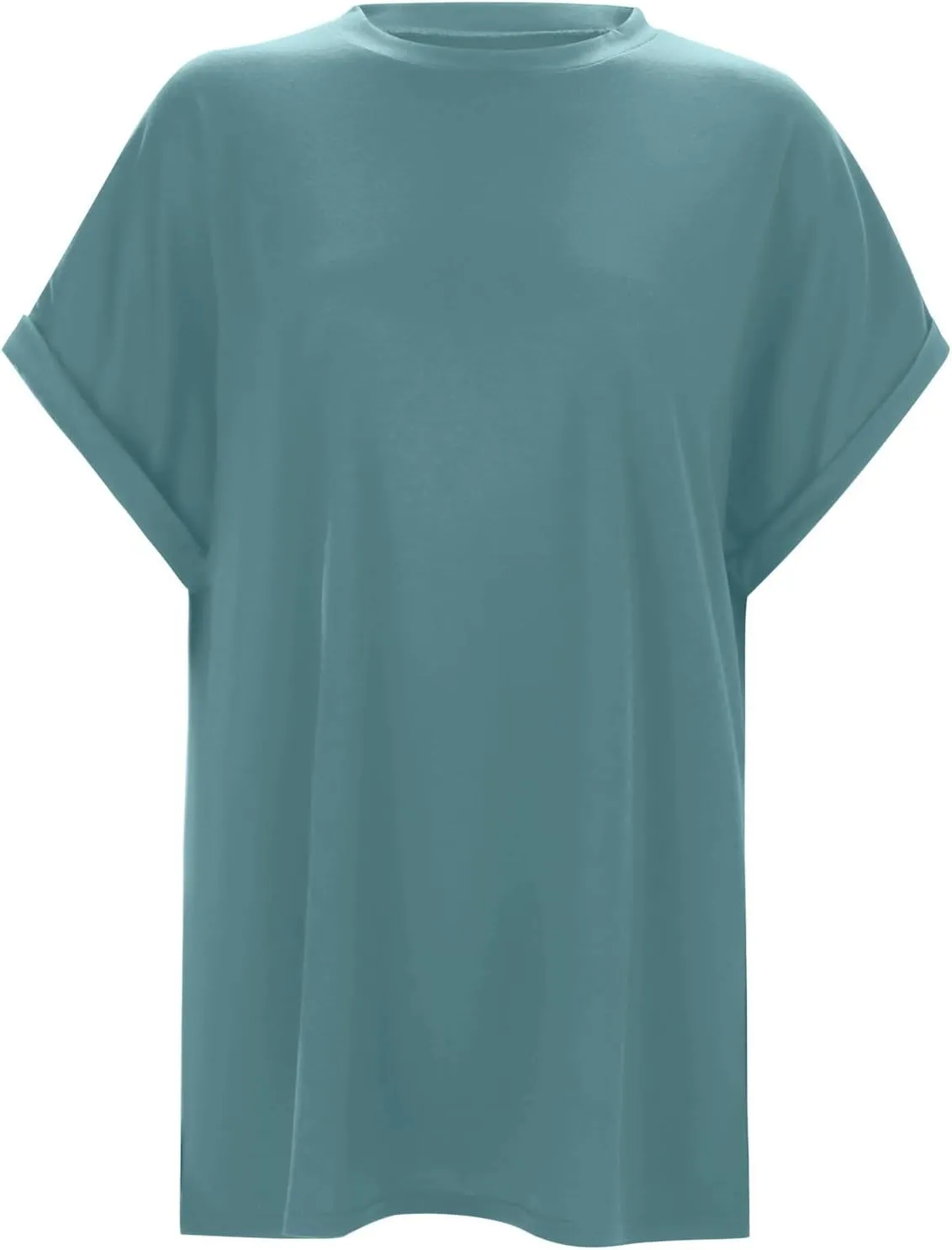Womens Tops Oversized Loose Fit Short Sleeve Crewneck T Shirts Summer Casual 2025 Trendy Tees
