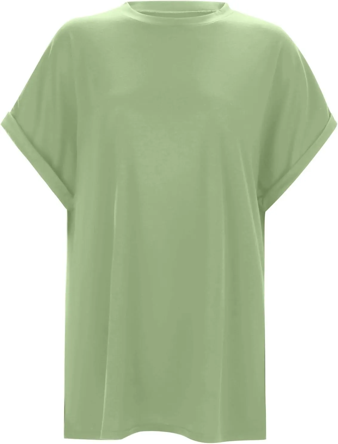 Womens Tops Oversized Loose Fit Short Sleeve Crewneck T Shirts Summer Casual 2025 Trendy Tees