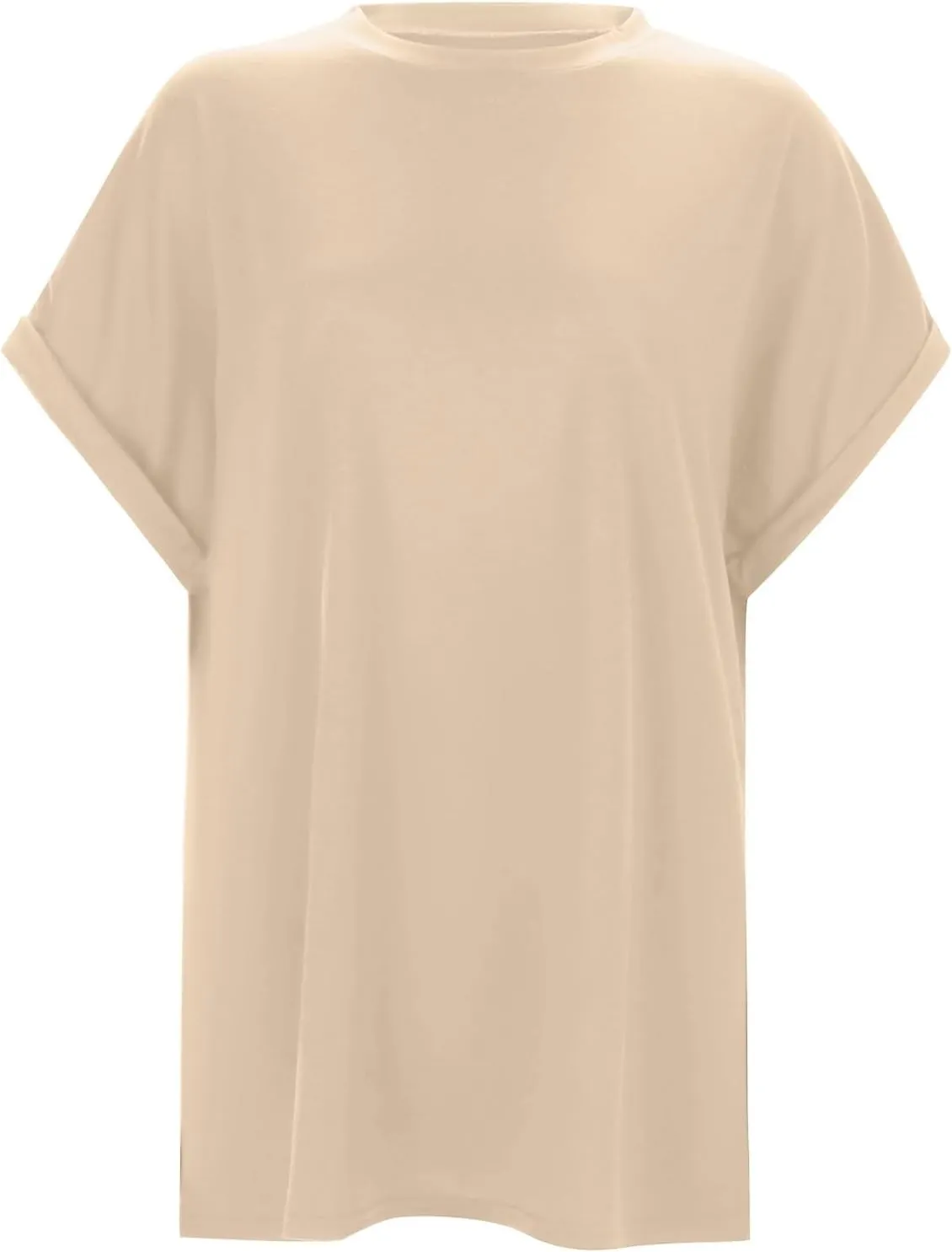 Womens Tops Oversized Loose Fit Short Sleeve Crewneck T Shirts Summer Casual 2025 Trendy Tees