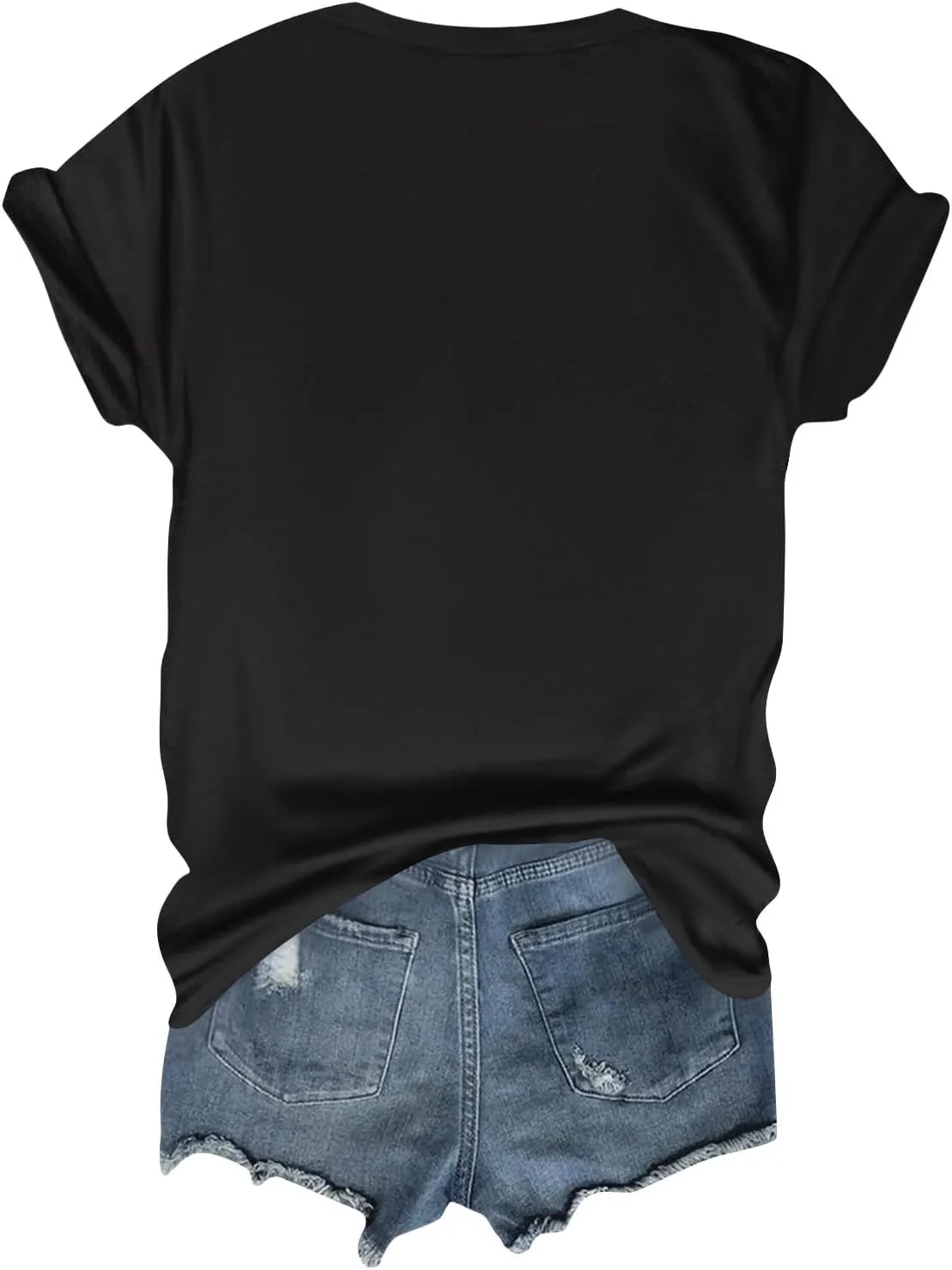 Womens Tops Women's 2025 Casual Loose Fit Printed Pullover T Shirts Summer Crew Neck Short Sleeve Blouse