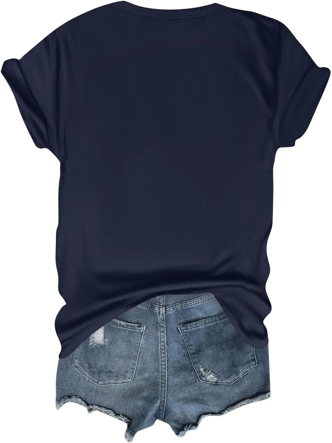 Womens Tops Women's 2025 Casual Loose Fit Printed Pullover T Shirts Summer Crew Neck Short Sleeve Blouse