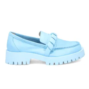 Women's Vicky Loafers In Powder Blue Stone Lane