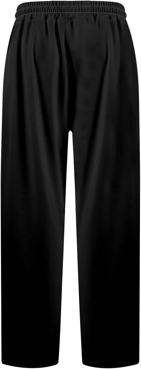 Women's Wide Leg Sweatpants Casual Gym Active Sweat Pants Fall Lounge Workout Athletic Flared Joggers with Pockets