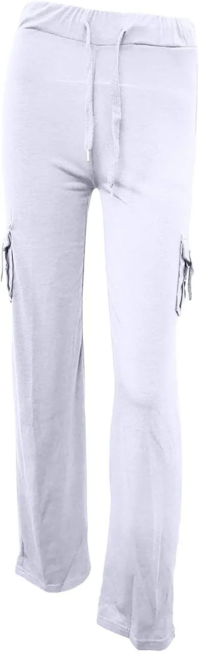 Womens Wide Leg Sweatpants Casual Loose Solid Color Pants Comfy Lounge Joggers Baggy Wide Straight Leg Baggy Pants