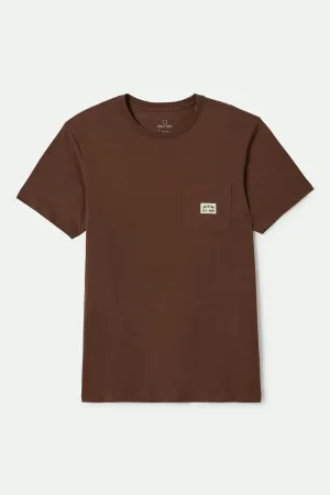 Comfortable Wear Comfortable and stylish Woodburn S/S Tailored Pocket T-Shirt - Pinecone Brown