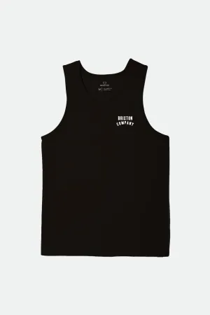 Woodburn Tank Top - Washed Black/White/White Weekend Look Sublimation Printed Collar