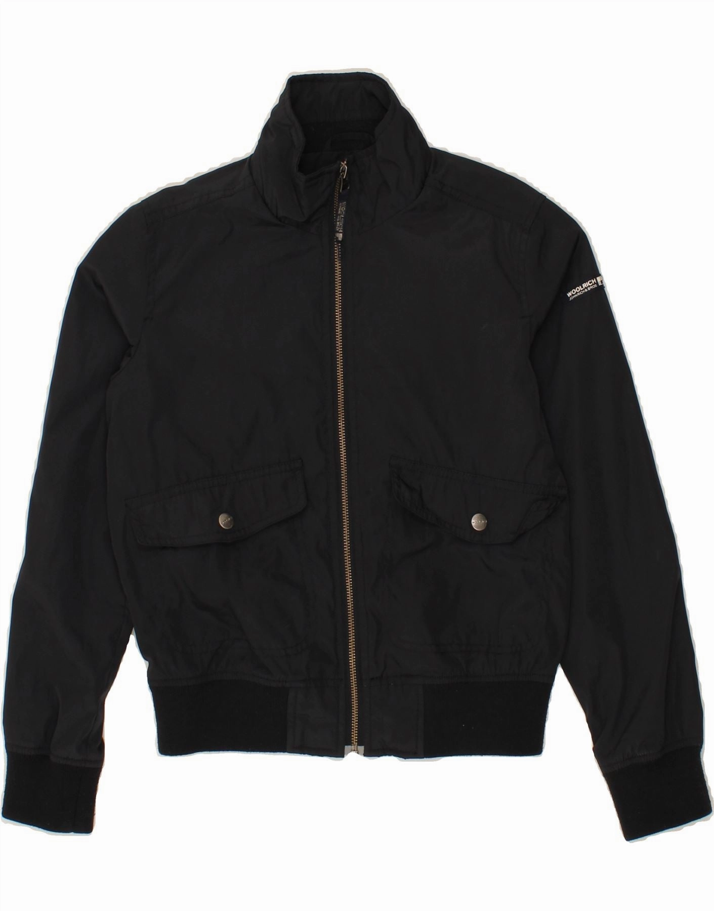 Cozy Design WOOLRICH Boys Bomber Jacket 9-10 Years Black Polyester