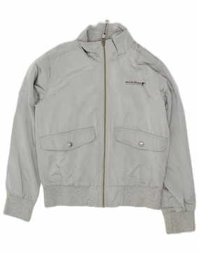 Short-sleeved Red WOOLRICH Boys Bomber Jacket 9-10 Years Grey Polyester