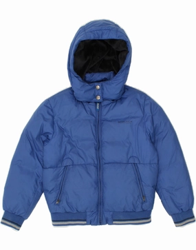 suitable for e commerce Noise Free Fabric WOOLRICH Boys Hooded Padded Jacket 7-8 Years Blue Polyester