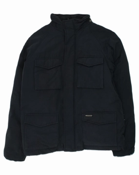 ConvertibleCollar WOOLRICH Boys Padded Jacket 11-12 Years Black Cotton
