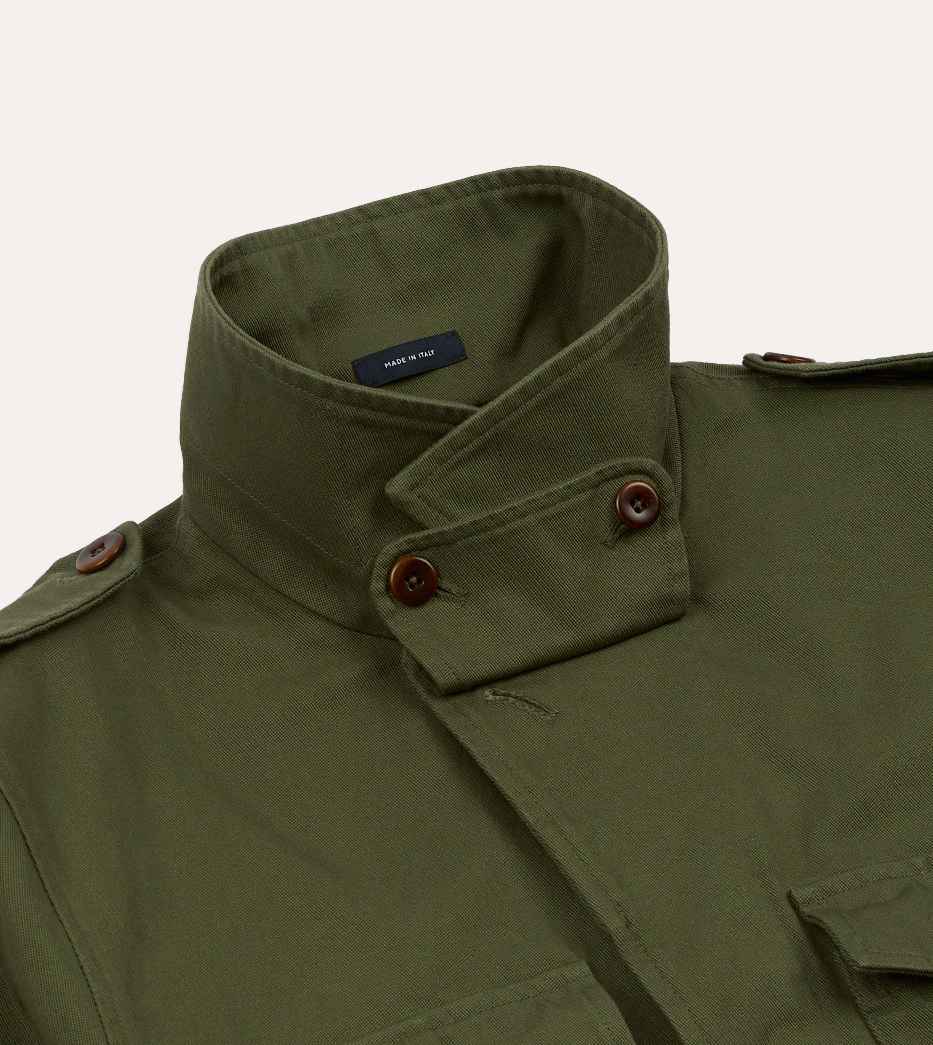 popular in America Olive Cotton D-43 Field Jacket