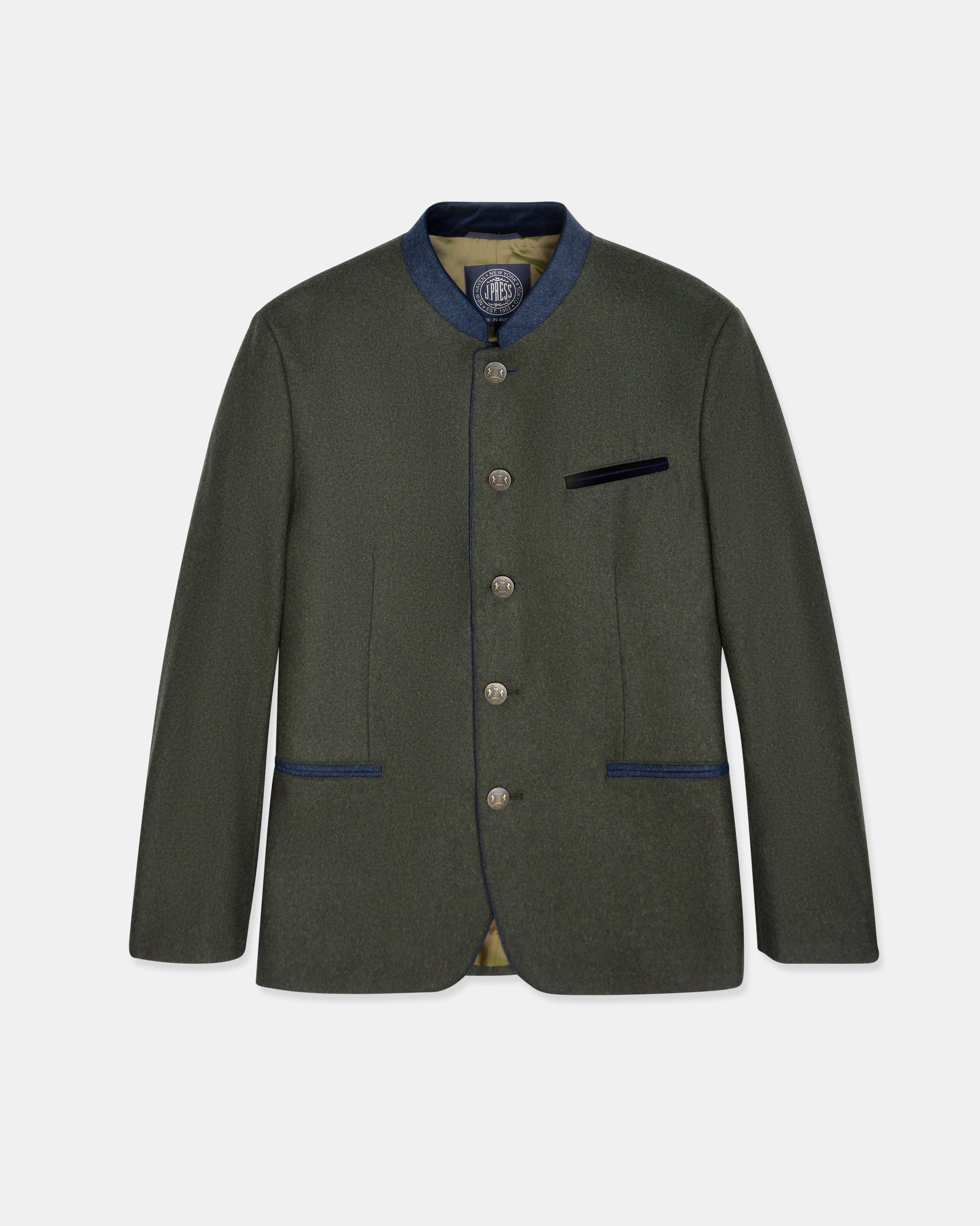 Made-in-Austria Loden Green Wool/Cashmere Tyrolean Jacket Premium Comfort Soft Comfort