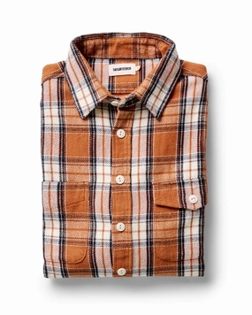 Versatile Clothing The Crater Shirt in Brick Plaid