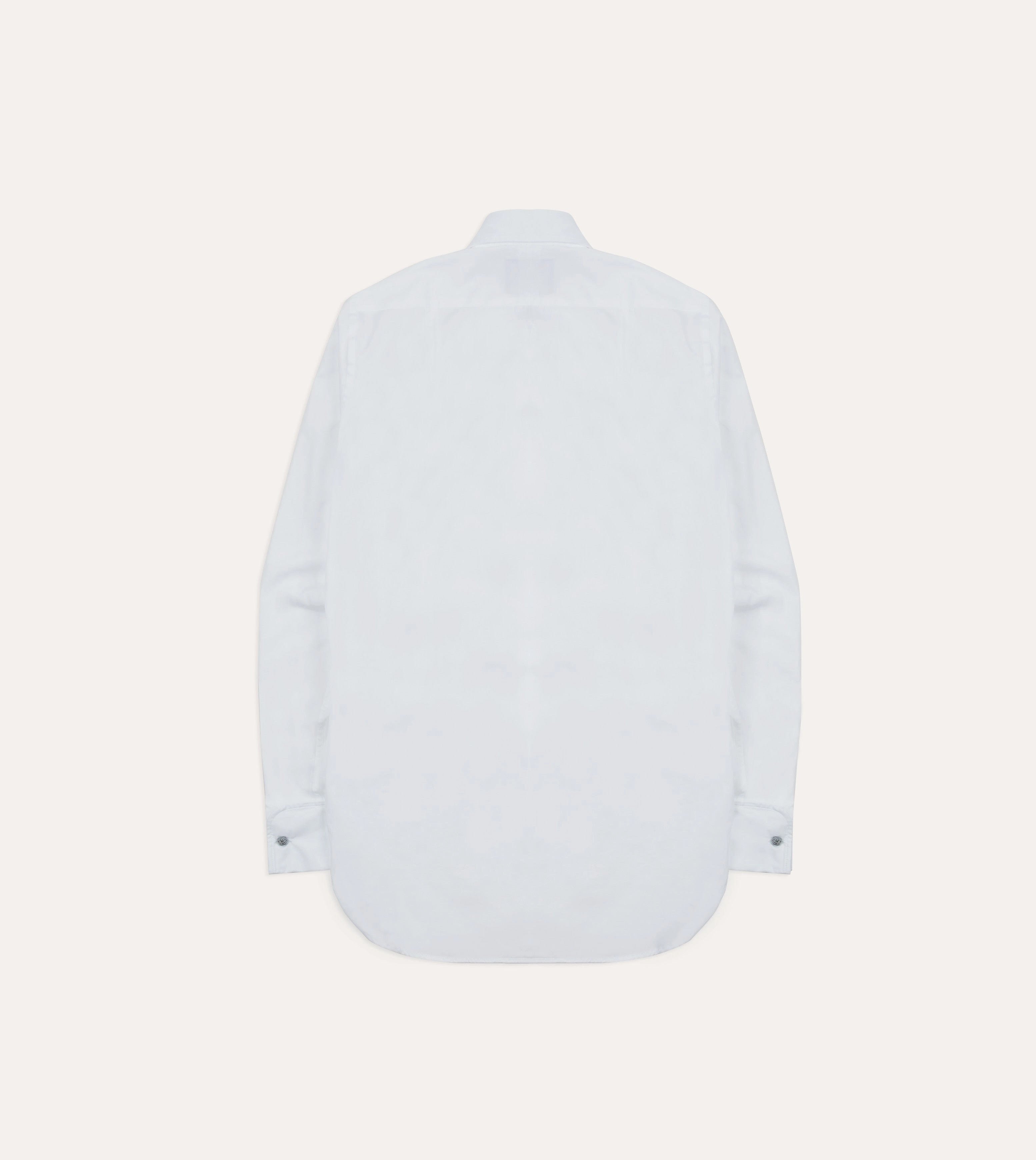 Camouflage Print White Cotton Bib Front Dinner Shirt