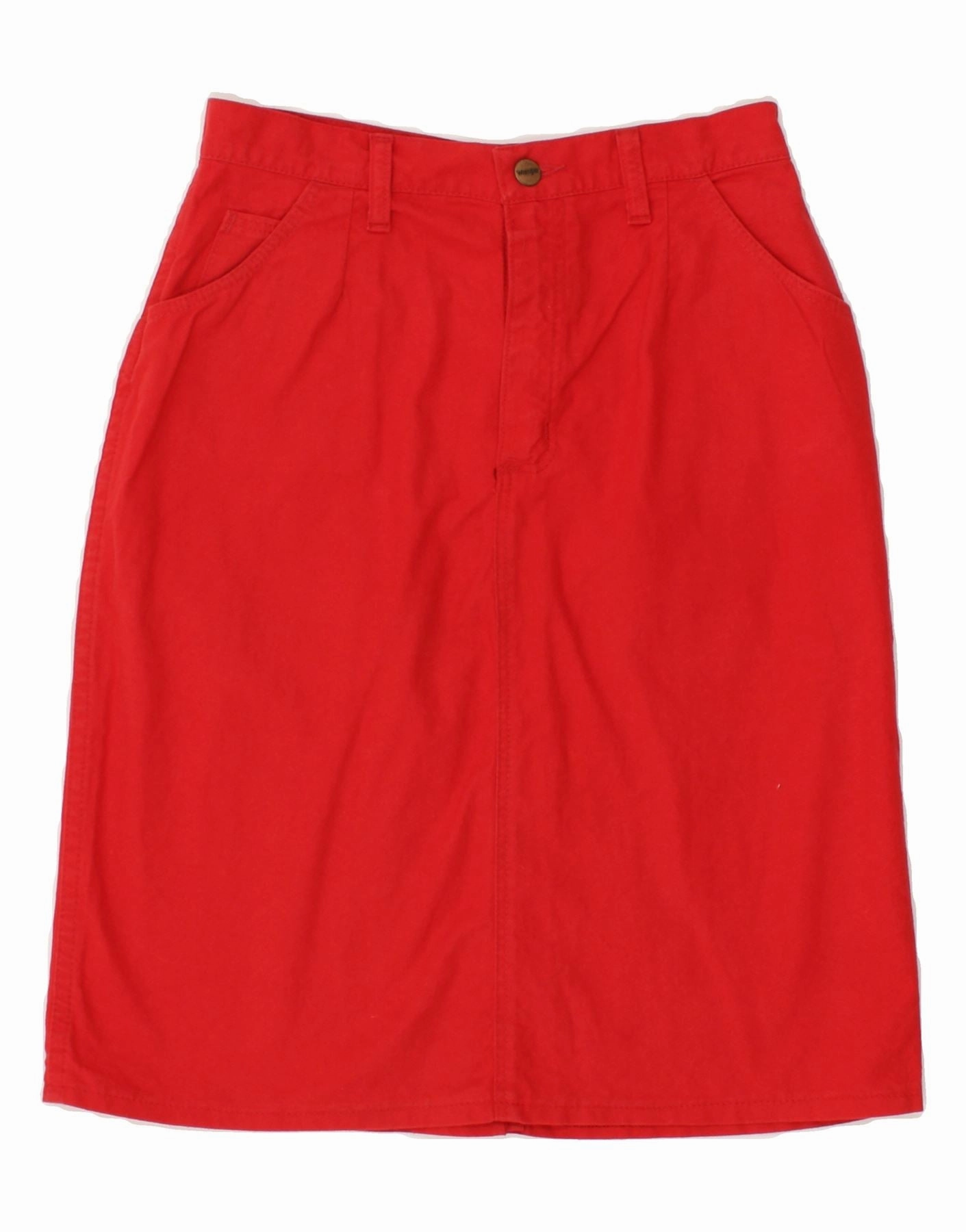 Cool Form WRANGLER Girls Pencil Skirt 12-13 Years W26  Red Cotton