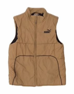 PUMA Boys Padded Gilet 7-8 Years Beige Heat Retention Adventure Ready