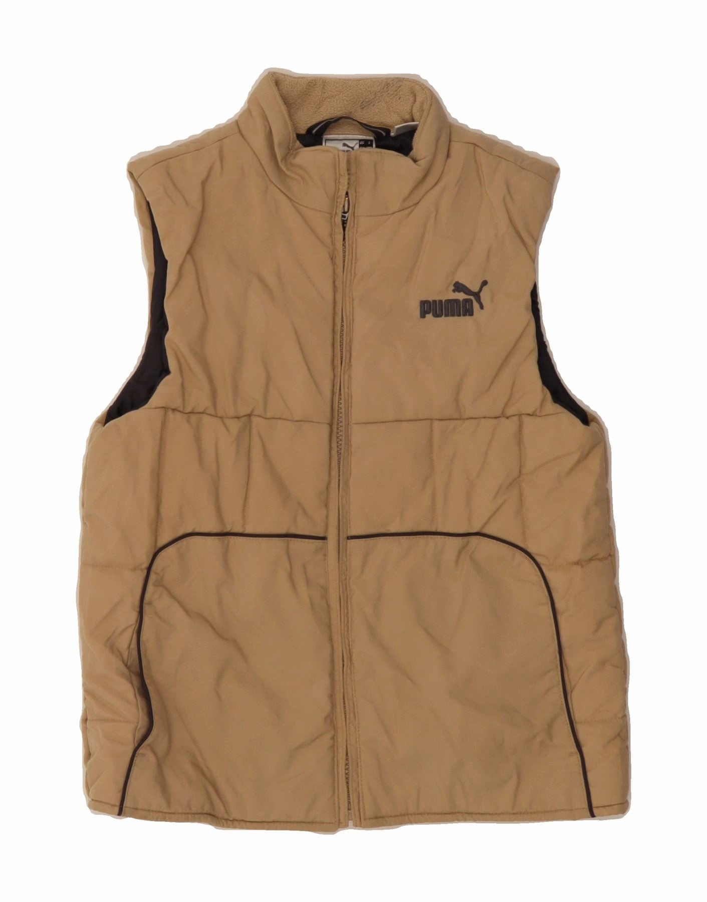 PUMA Boys Padded Gilet 7-8 Years Beige Heat Retention Adventure Ready