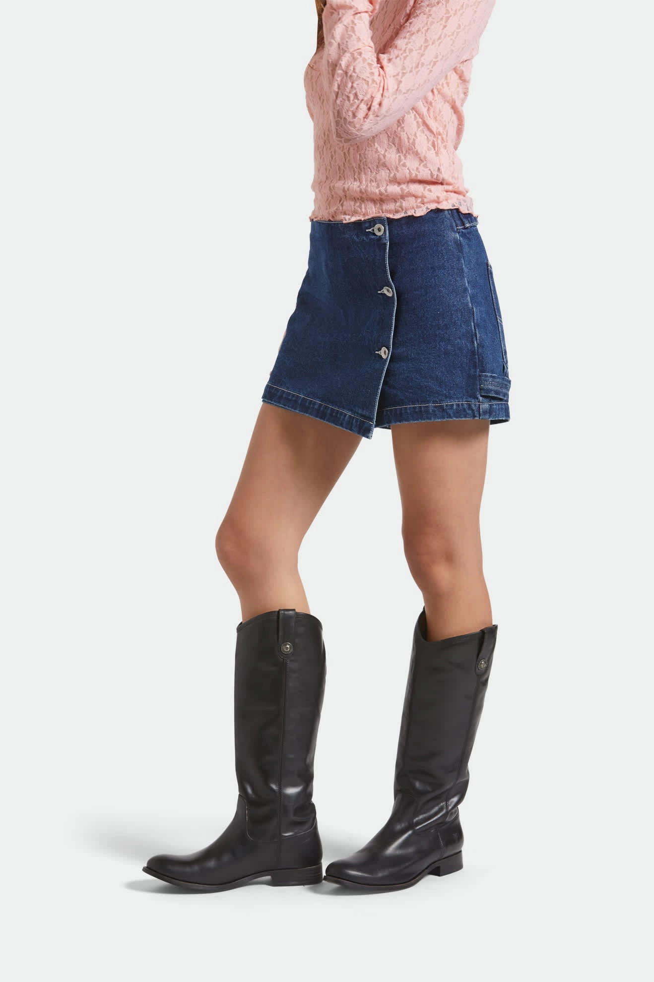 Wrap Skort - Rinse Denim Sweat Wicking Technology