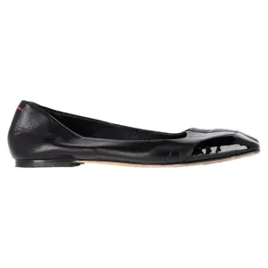 Aeyde Ballet Shoes in Black Leather Fit Firm Neutral design