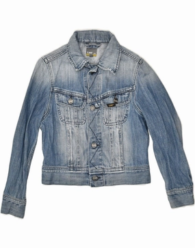 LEE Boys Denim Jacket 7-8 Years Blue Cotton Adventure Look