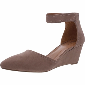 Yarah Womens Ankle Strap Wedge Heels Stage Step Daily Fashion