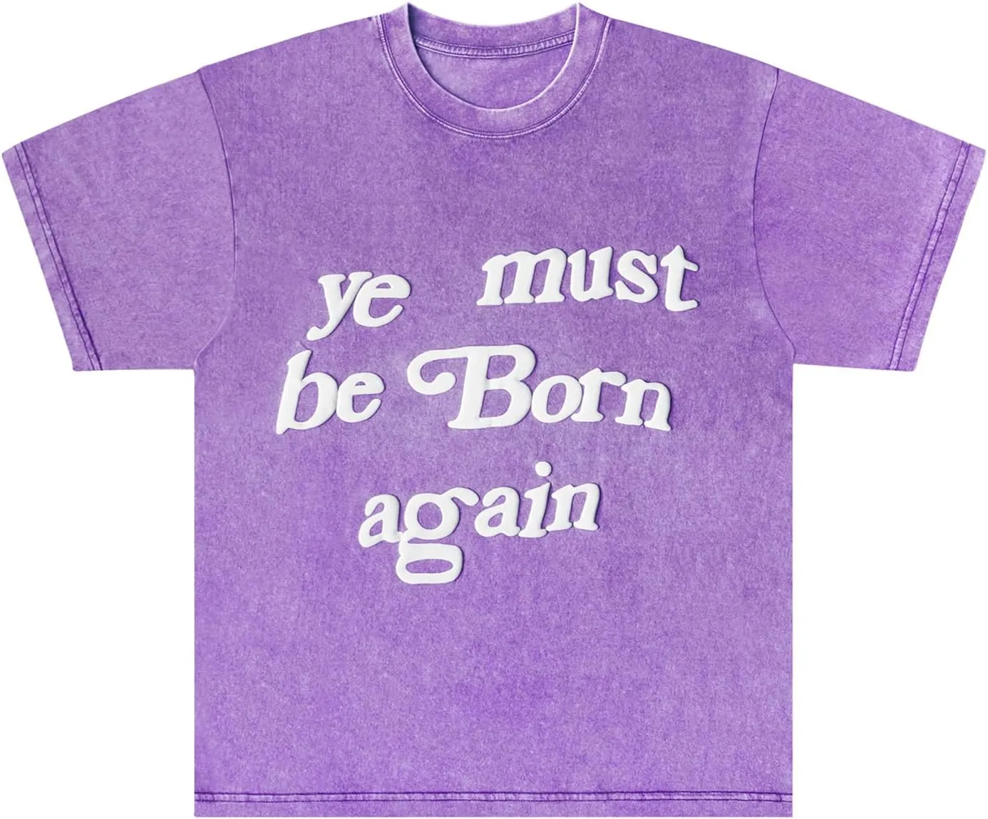 Ye Must be Born Again T-Shirt Hip Hop Cotton Oversized Short Sleeve for Men
