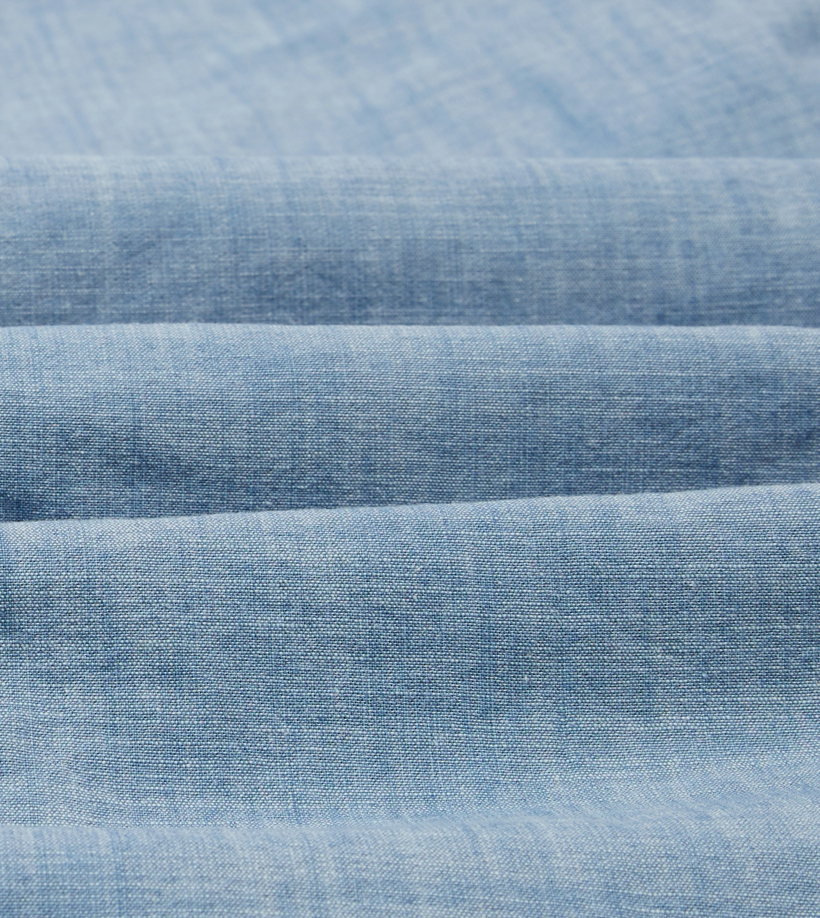 Chambray Two-Pocket Western Shirt fade resistant color Gym Appropriate