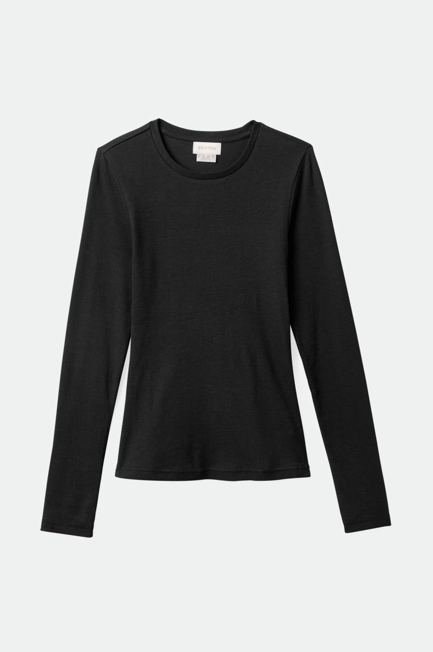 Betty L/S Tee - Black EcoFriendlyMaterial Non Irritating Seams