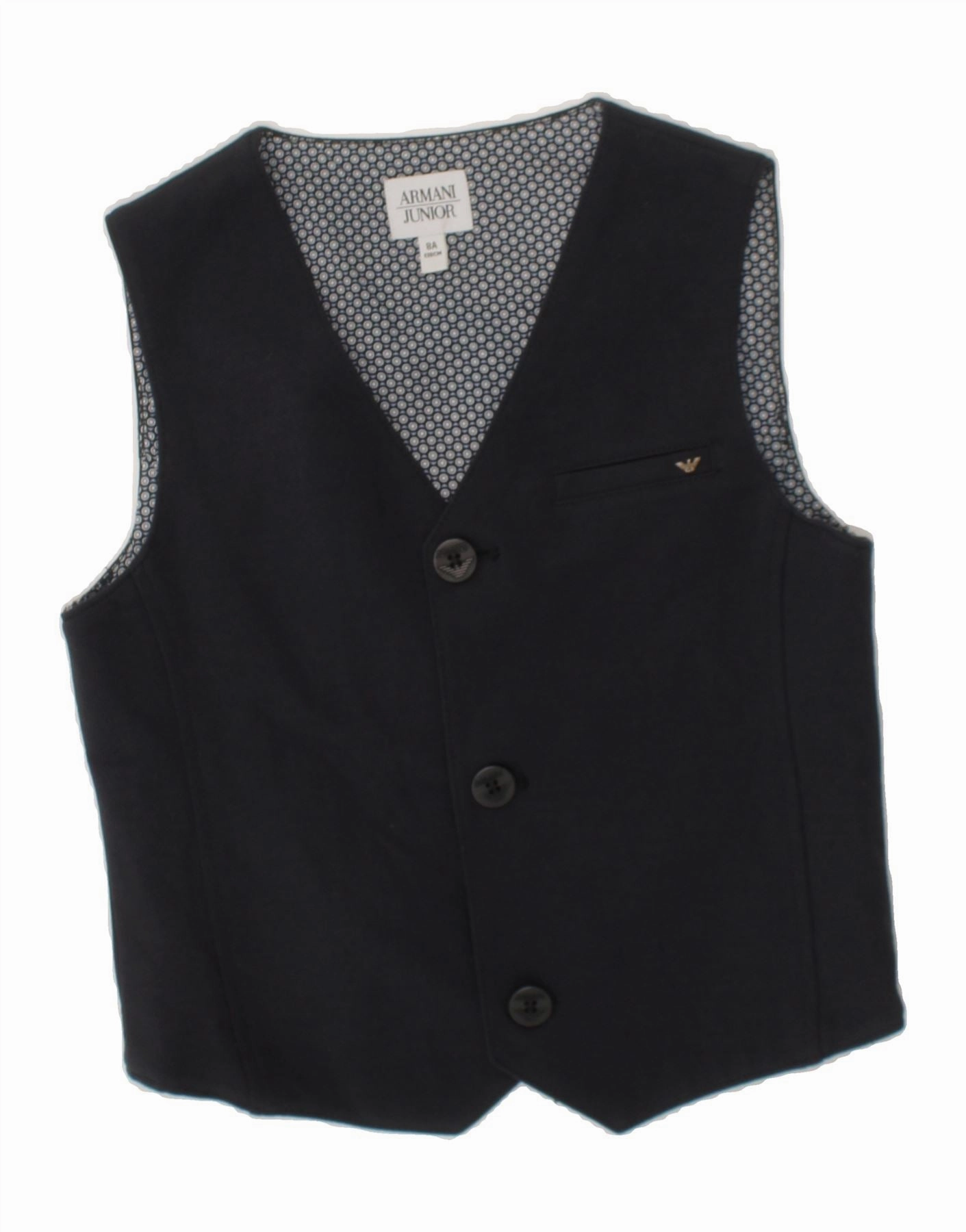 Display ARMANI JUNIOR Boys Waistcoat 7-8 Years Black