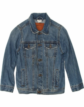 ZARA Boys Denim Jacket 5-6 Years Blue Base Insulation