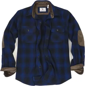 ZENTHACE Men's Rugged Burlyweight Performance Flannel Shirt,Outdoor Lumberjack Checkered Shirts