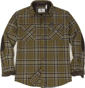 ZENTHACE Men's Rugged Burlyweight Performance Flannel Shirt,Outdoor Lumberjack Checkered Shirts