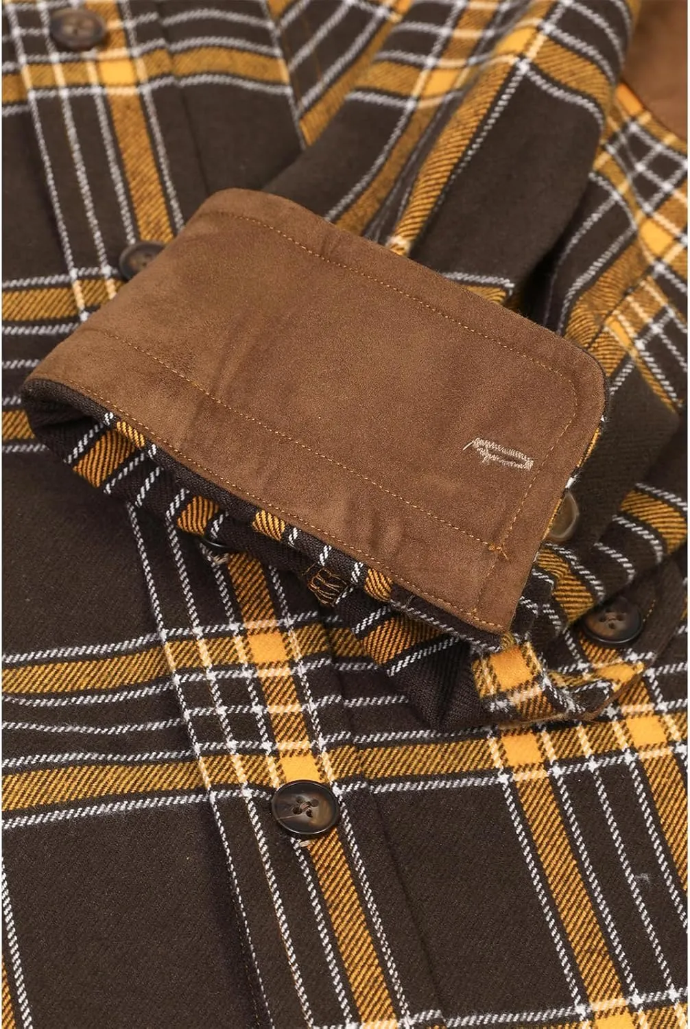 ZENTHACE Men's Rugged Burlyweight Performance Flannel Shirt,Outdoor Lumberjack Checkered Shirts