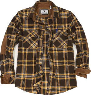 ZENTHACE Men's Rugged Burlyweight Performance Flannel Shirt,Outdoor Lumberjack Checkered Shirts