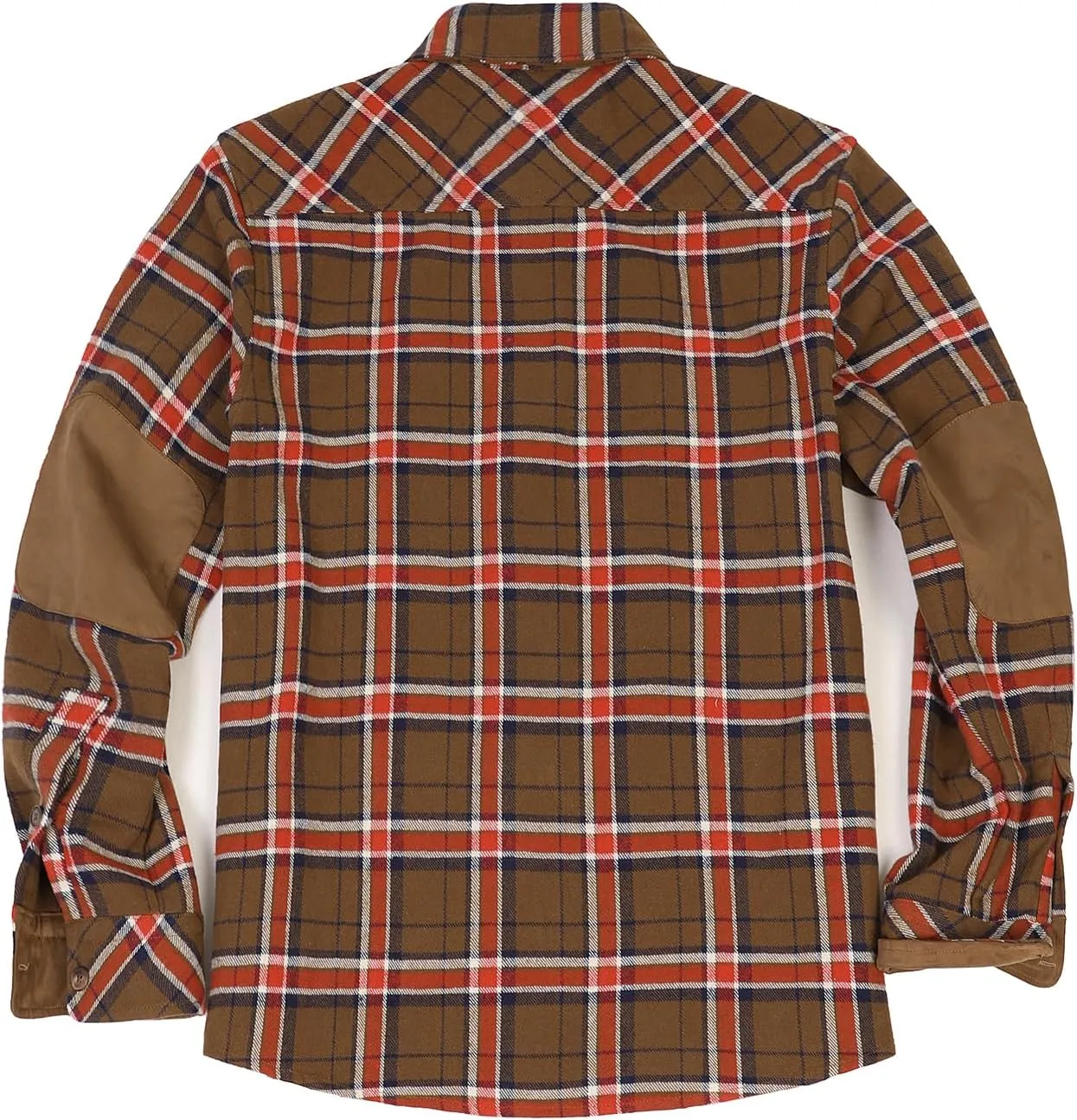 ZENTHACE Men's Rugged Burlyweight Performance Flannel Shirt,Outdoor Lumberjack Checkered Shirts