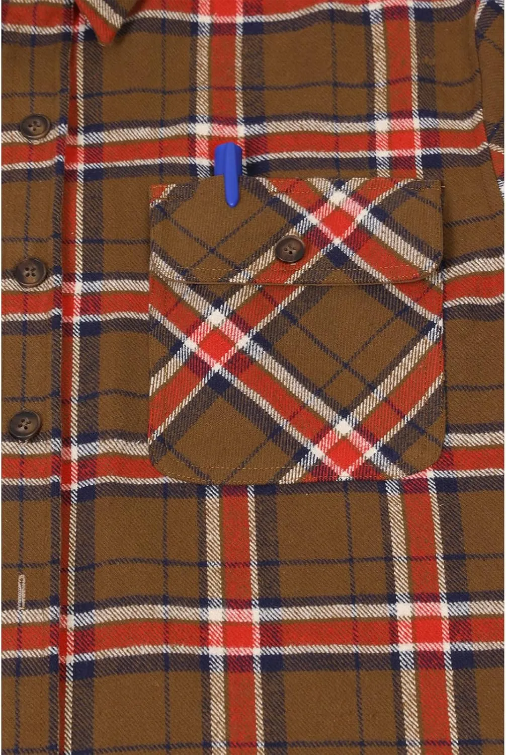 ZENTHACE Men's Rugged Burlyweight Performance Flannel Shirt,Outdoor Lumberjack Checkered Shirts
