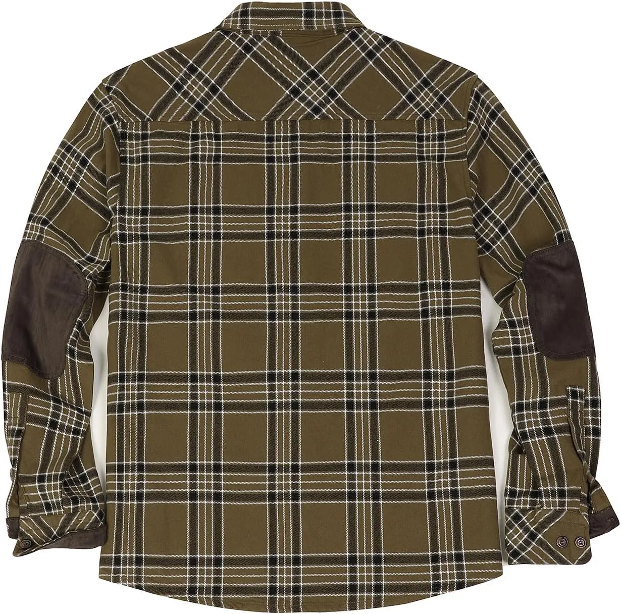 ZENTHACE Men's Rugged Burlyweight Performance Flannel Shirt,Outdoor Lumberjack Checkered Shirts