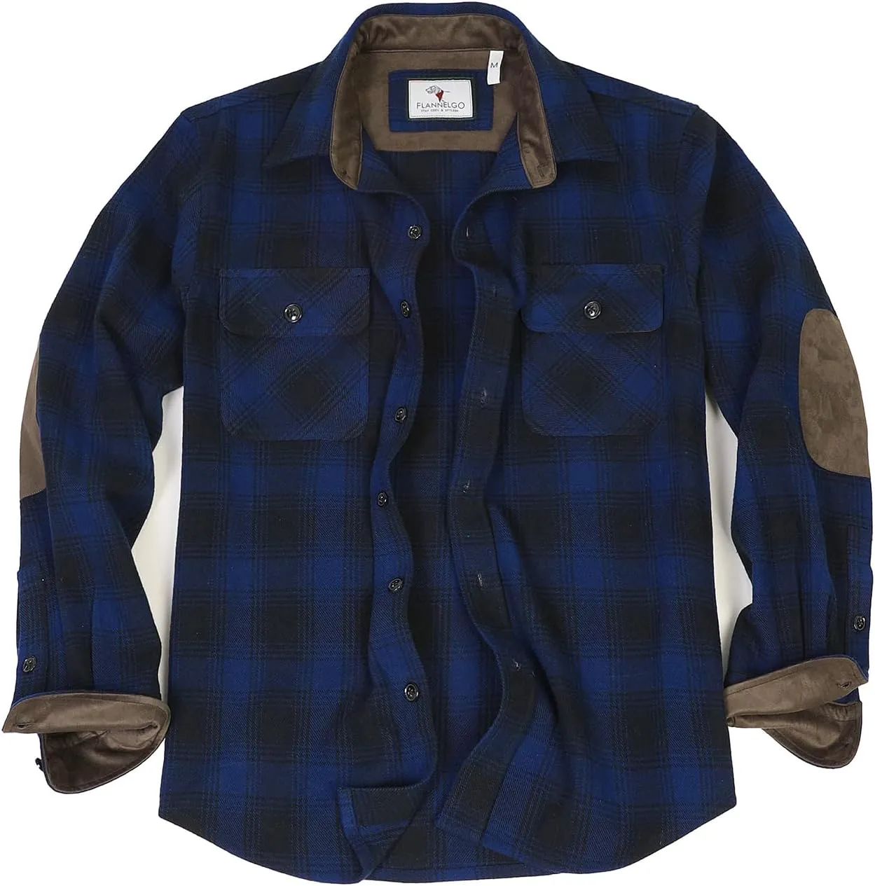 ZENTHACE Men's Rugged Burlyweight Performance Flannel Shirt,Outdoor Lumberjack Checkered Shirts