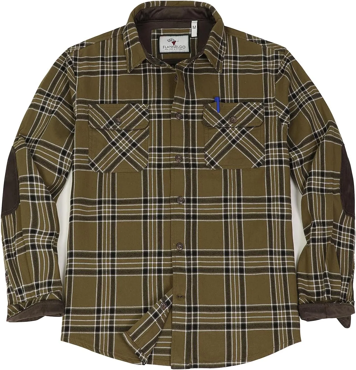 ZENTHACE Men's Rugged Burlyweight Performance Flannel Shirt,Outdoor Lumberjack Checkered Shirts