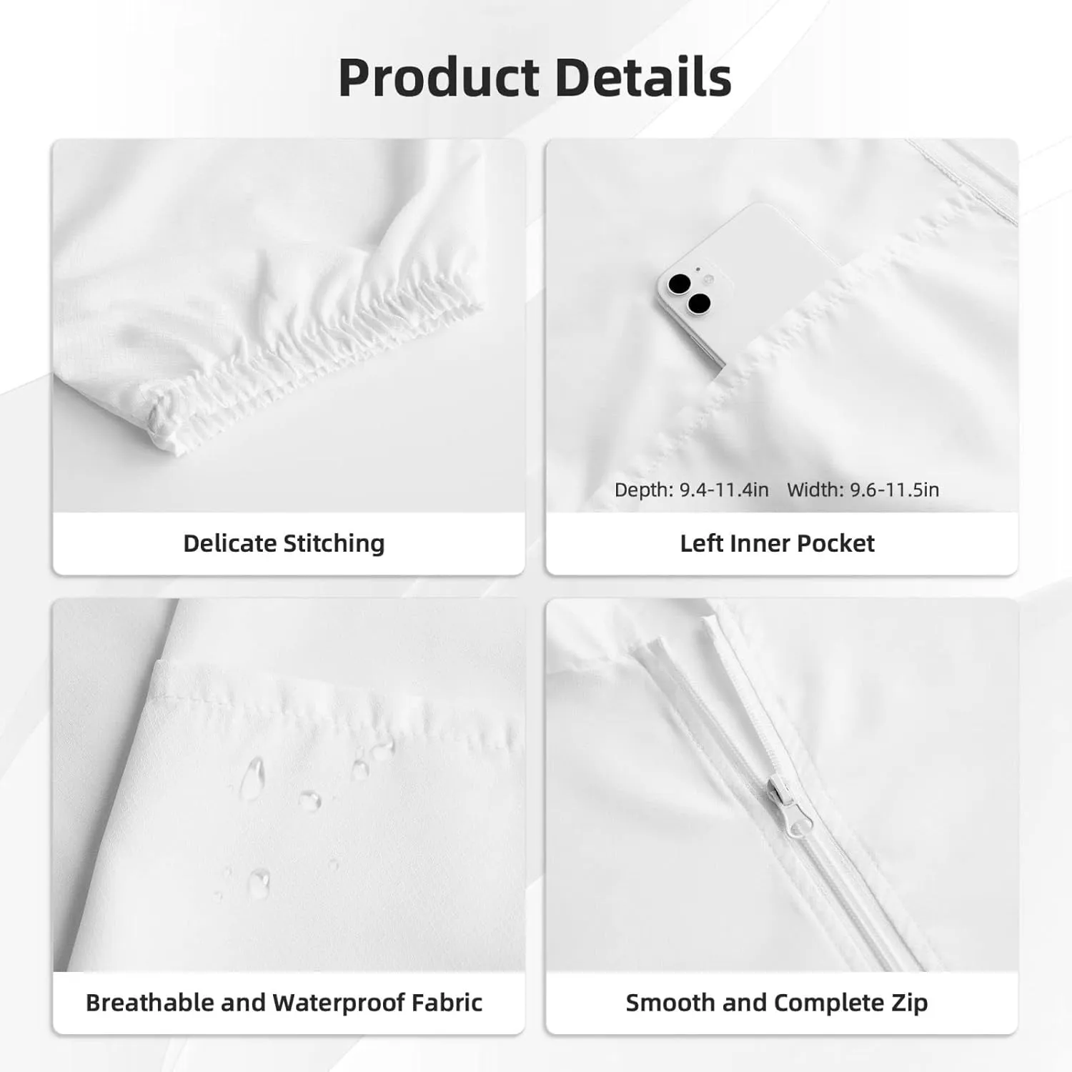 Zip Up Hoodie for Men Women - Lilac Checkered Hooded Sun Long Sleeve Shirt Men Women with Pockets